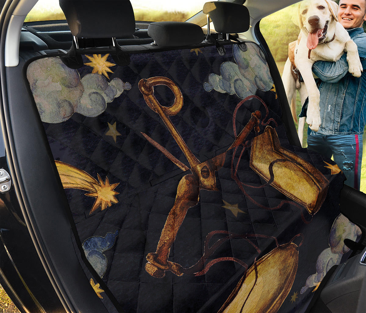 Watercolor Libra Zodiac Sign Print Pet Car Back Seat Cover