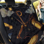 Watercolor Libra Zodiac Sign Print Pet Car Back Seat Cover
