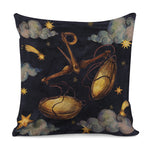Watercolor Libra Zodiac Sign Print Pillow Cover
