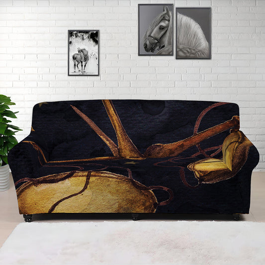 Watercolor Libra Zodiac Sign Print Sofa Cover