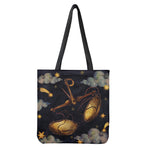 Watercolor Libra Zodiac Sign Print Tote Bag