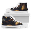 Watercolor Libra Zodiac Sign Print White High Top Sneakers