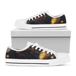 Watercolor Libra Zodiac Sign Print White Low Top Shoes