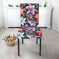 Watercolor Lily Flowers Pattern Print Dining Chair Slipcover