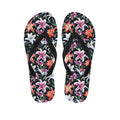 Watercolor Lily Flowers Pattern Print Flip Flops