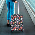 Watercolor Lily Flowers Pattern Print Luggage Cover