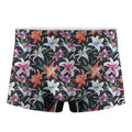 Watercolor Lily Flowers Pattern Print Men's Boxer Briefs