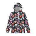 Watercolor Lily Flowers Pattern Print Pullover Hoodie