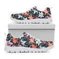 Watercolor Lily Flowers Pattern Print White Running Shoes