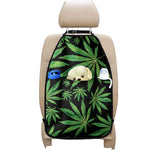 Watercolor Marijuana Leaf Pattern Print Car Seat Organizers