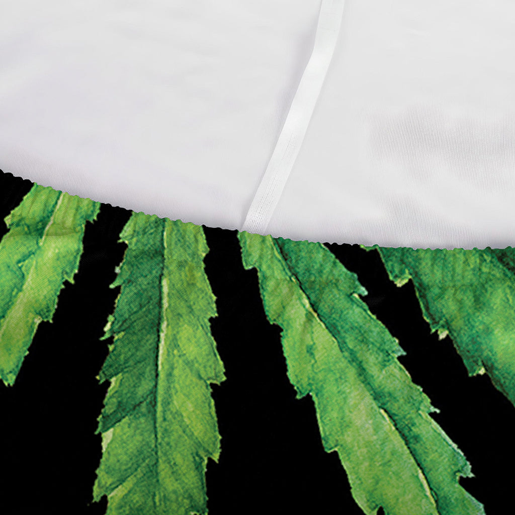 Watercolor Marijuana Leaf Pattern Print Sofa Cover
