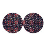 Watercolor Merry Christmas Pattern Print Car Coasters