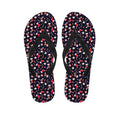 Watercolor Merry Christmas Pattern Print Flip Flops