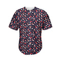 Watercolor Merry Christmas Pattern Print Men's Baseball Jersey