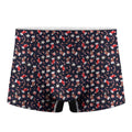 Watercolor Merry Christmas Pattern Print Men's Boxer Briefs