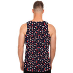 Watercolor Merry Christmas Pattern Print Men's Tank Top