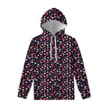 Watercolor Merry Christmas Pattern Print Pullover Hoodie