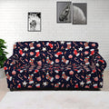 Watercolor Merry Christmas Pattern Print Sofa Cover