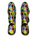 Watercolor Monster Pattern Print Muay Thai Shin Guards
