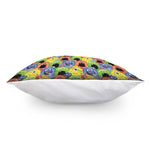 Watercolor Monster Pattern Print Pillow Cover