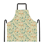 Watercolor Music Notes Pattern Print Apron