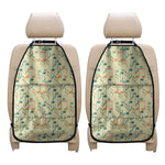 Watercolor Music Notes Pattern Print Car Seat Organizers