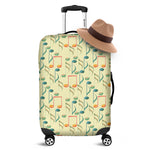 Watercolor Music Notes Pattern Print Luggage Cover