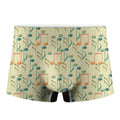 Watercolor Music Notes Pattern Print Men's Boxer Briefs