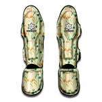 Watercolor Music Notes Pattern Print Muay Thai Shin Guard