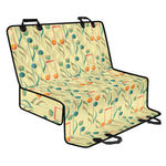 Watercolor Music Notes Pattern Print Pet Car Back Seat Cover