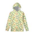 Watercolor Music Notes Pattern Print Pullover Hoodie