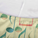 Watercolor Music Notes Pattern Print Sofa Cover