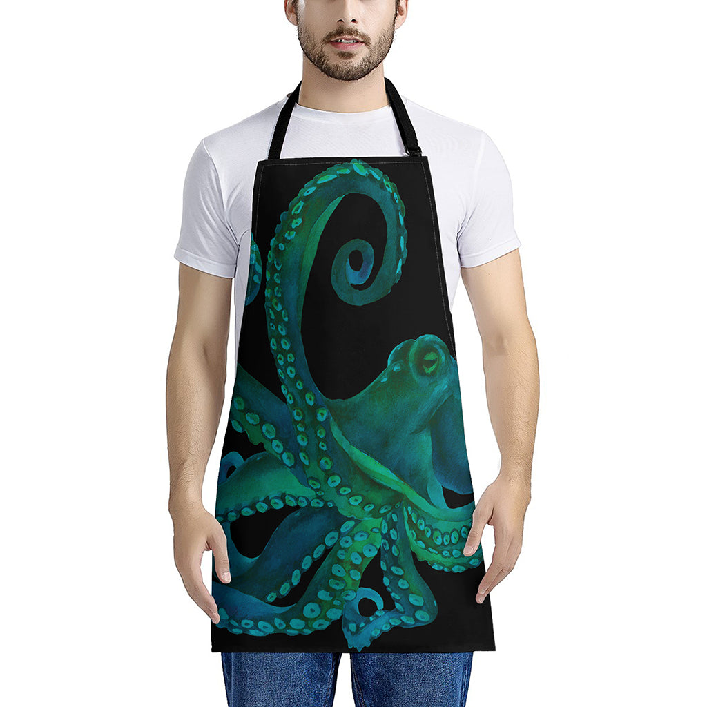 Watercolor Octopus Print Apron