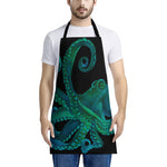 Watercolor Octopus Print Apron