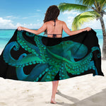 Watercolor Octopus Print Beach Sarong Wrap