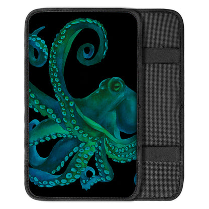 Watercolor Octopus Print Car Center Console Cover