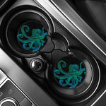 Watercolor Octopus Print Car Coasters