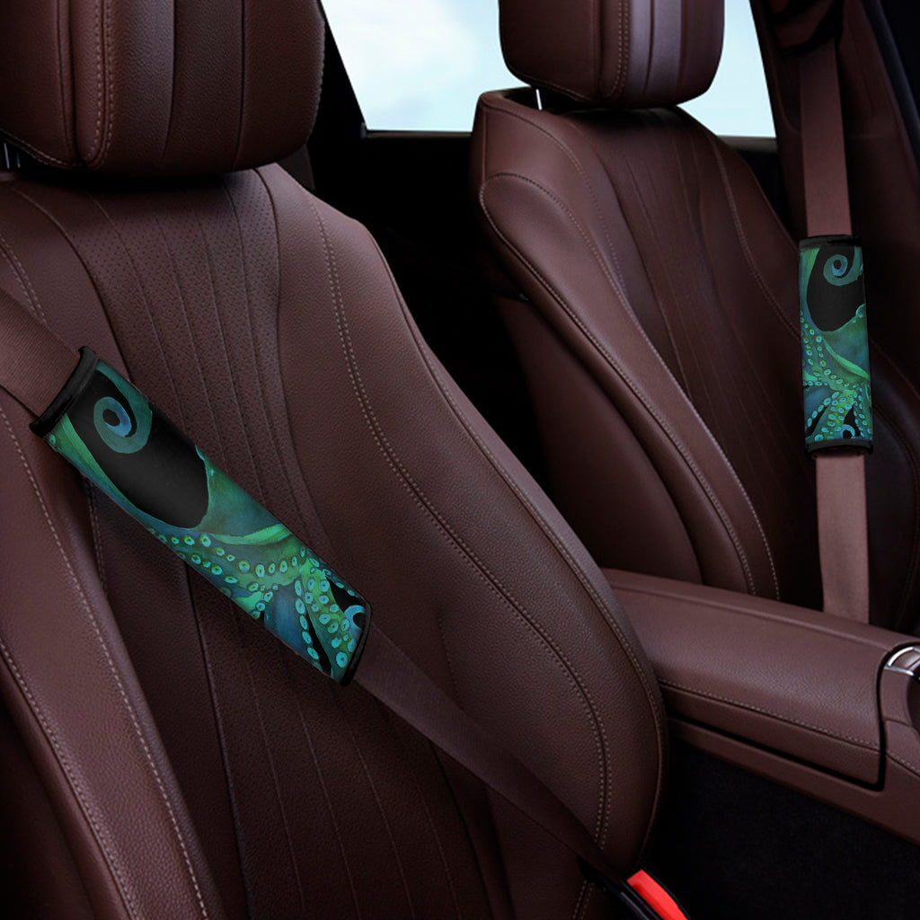 Watercolor Octopus Print Car Seat Belt Covers