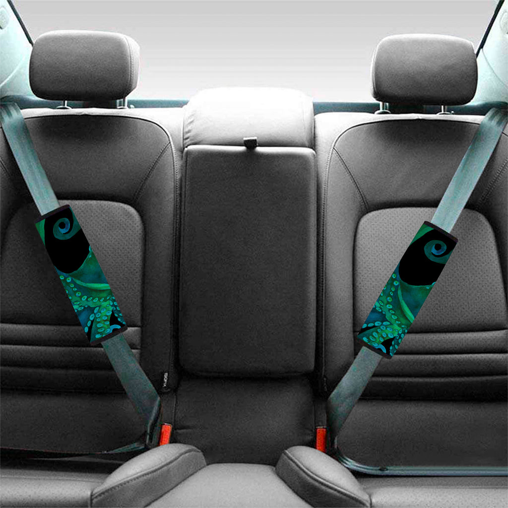 Watercolor Octopus Print Car Seat Belt Covers