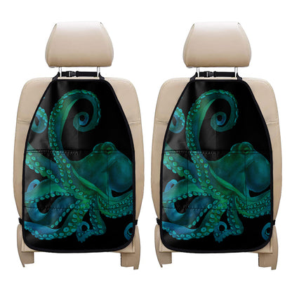 Watercolor Octopus Print Car Seat Organizers