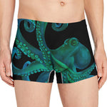 Watercolor Octopus Print Men's Boxer Briefs