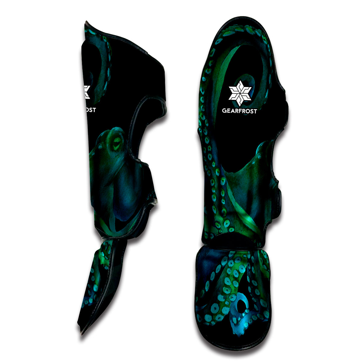 Watercolor Octopus Print Muay Thai Shin Guard
