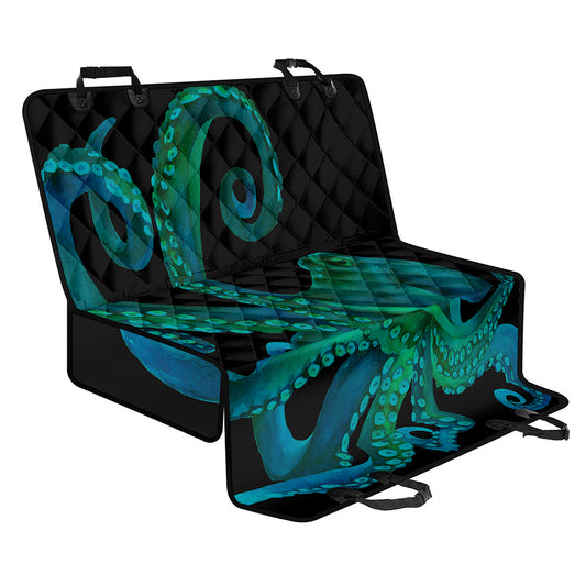 Watercolor Octopus Print Pet Car Back Seat Cover