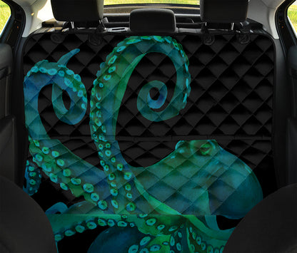 Watercolor Octopus Print Pet Car Back Seat Cover