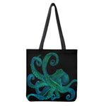 Watercolor Octopus Print Tote Bag