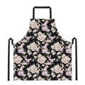Watercolor Orchid Flower Pattern Print Apron