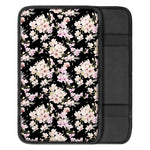 Watercolor Orchid Flower Pattern Print Car Center Console Cover