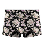 Watercolor Orchid Flower Pattern Print Men's Boxer Briefs