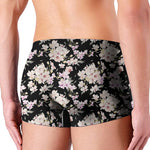 Watercolor Orchid Flower Pattern Print Men's Boxer Briefs