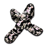 Watercolor Orchid Flower Pattern Print Muay Thai Shin Guard